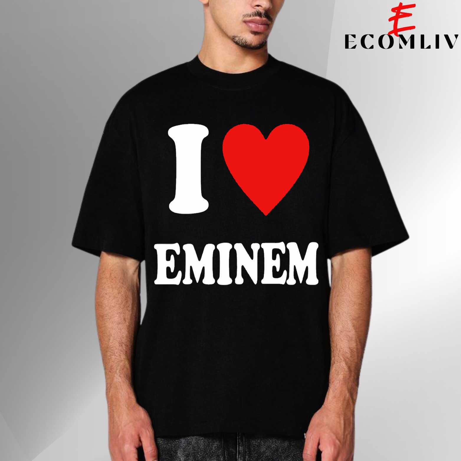 I Love Eminem T Shirt, Unisex Tee, Hip Hop Streetwear Shirt